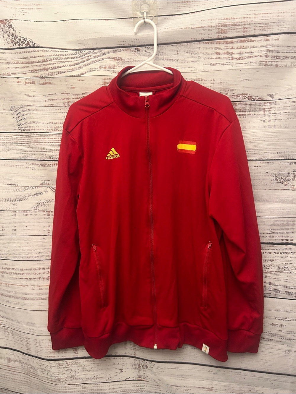Adidas Soccer Team Track Jacket FIFA World Cup 2014 Brazil size large